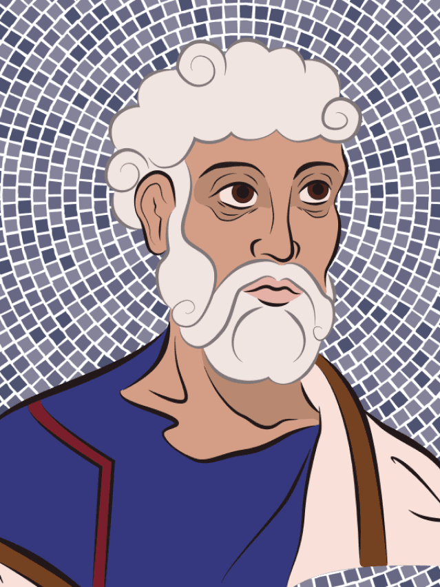 Simon Peter Mosaic Illustration